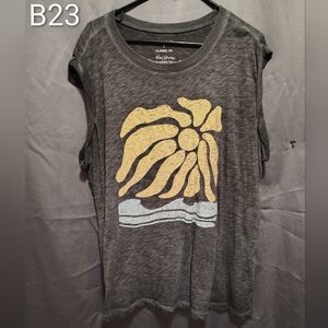 Torrid Gray Sun Graphic Tee